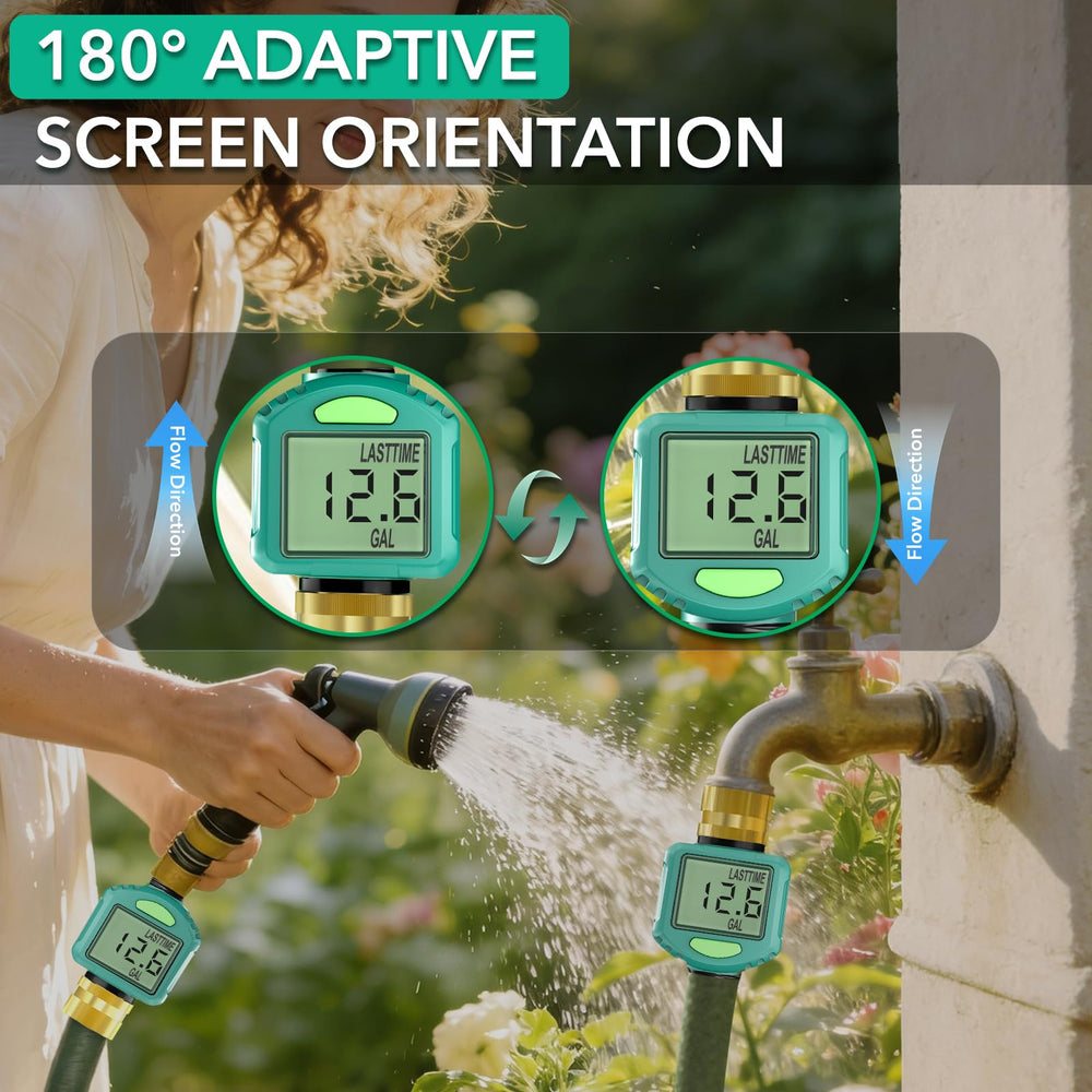 ARFSKY Water Flow Meter brass inlet connector