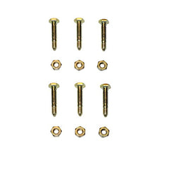 Ariens 1/4" Shear Bolt and Nut 6 Pack, steel material