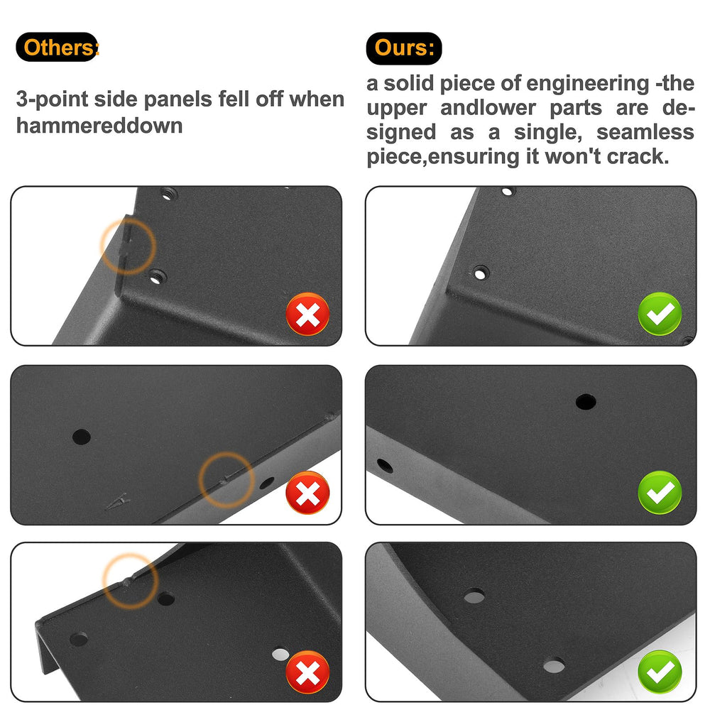 ArlinaL Fence Post Repair Kit installation process demonstrating anchor spike