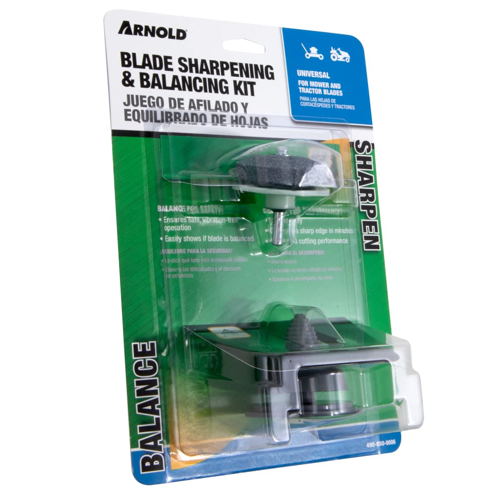 Arnold Lawn Mower Blade Balancer and Sharpener Kit packaging