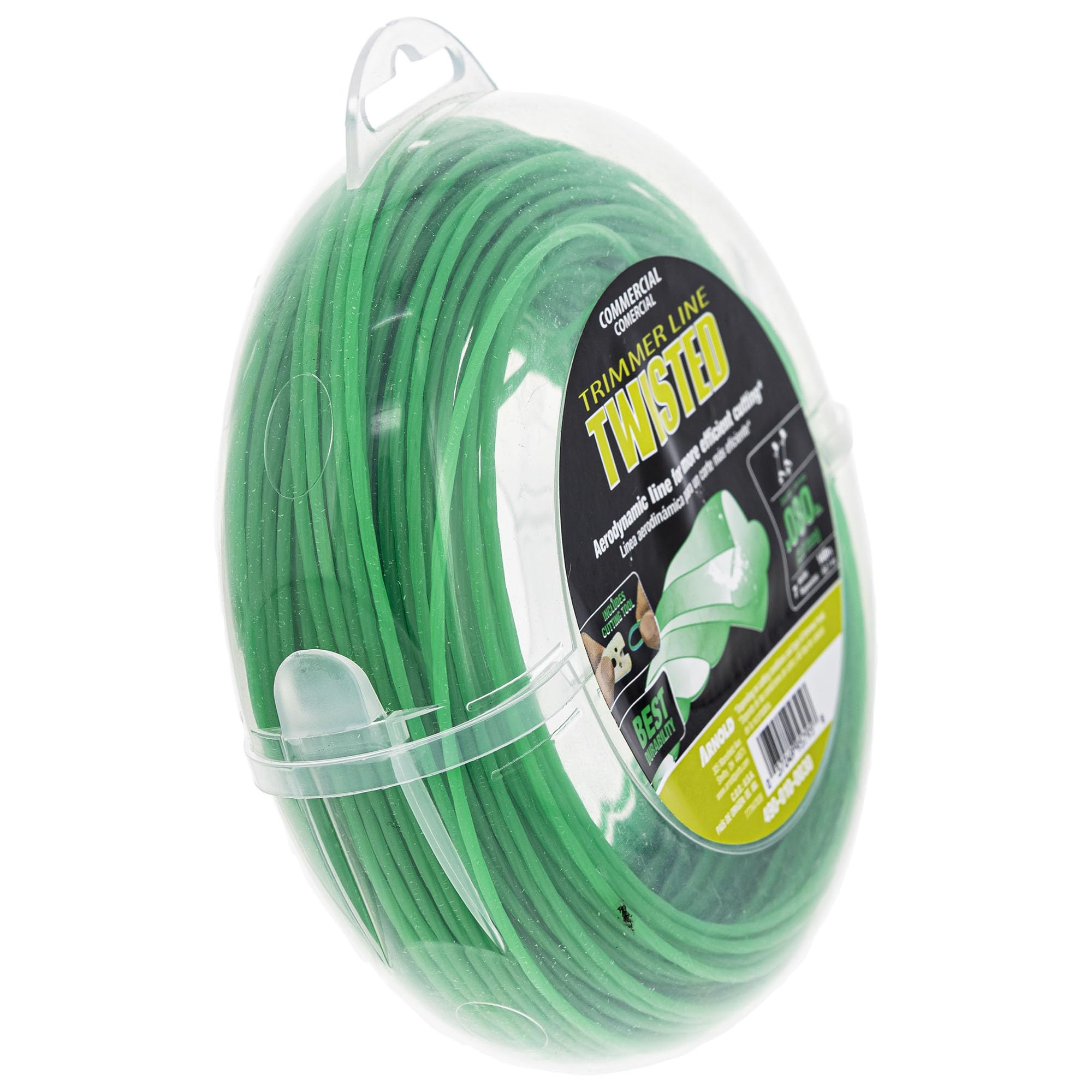 Arnold Trimline packaging showing 140 feet of line