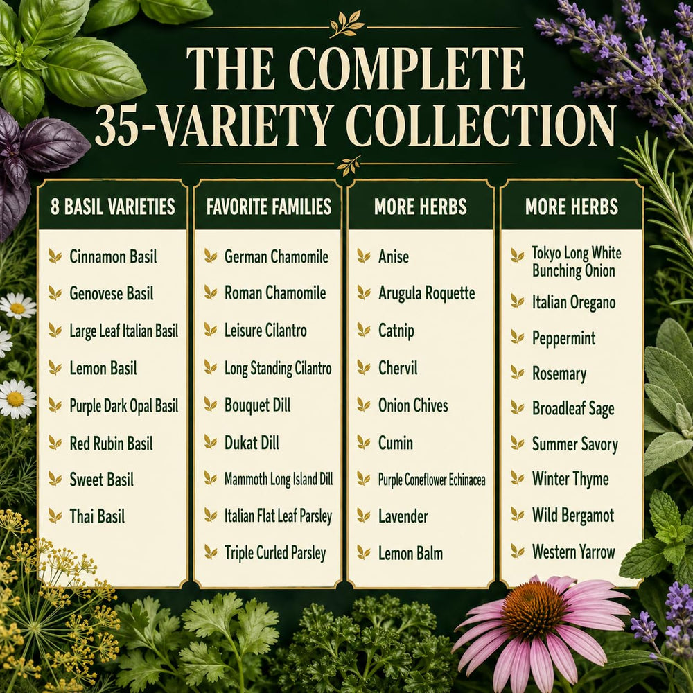 Aromatic herbs like lavender and thyme for planting