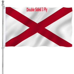 ARSOF Alabama State Flag 3x5 double sided front view