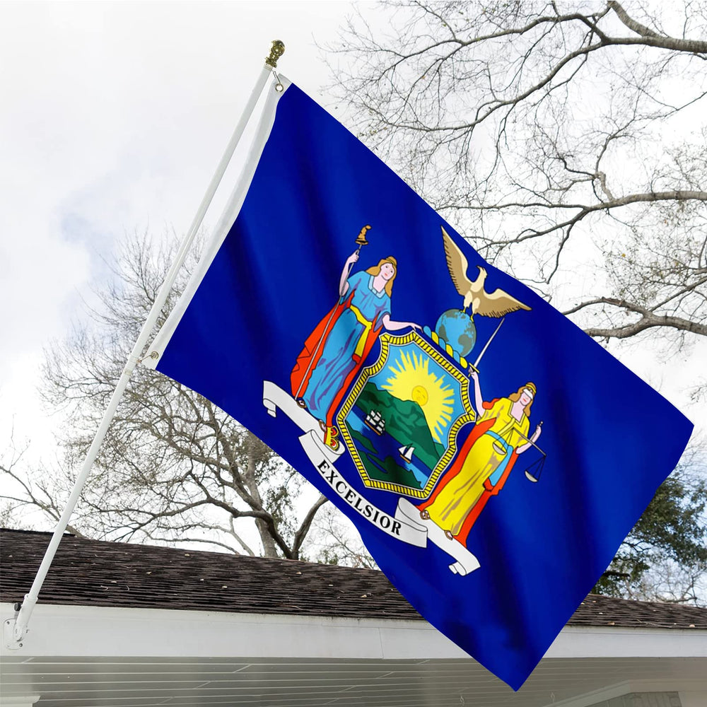 ARSOF New York State Flag 3x5 Ft double-sided fabric detail