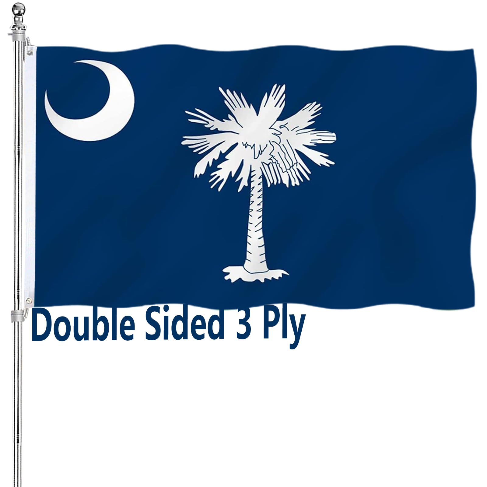 ARSOF South Carolina Flag 3x5 ft double-sided view