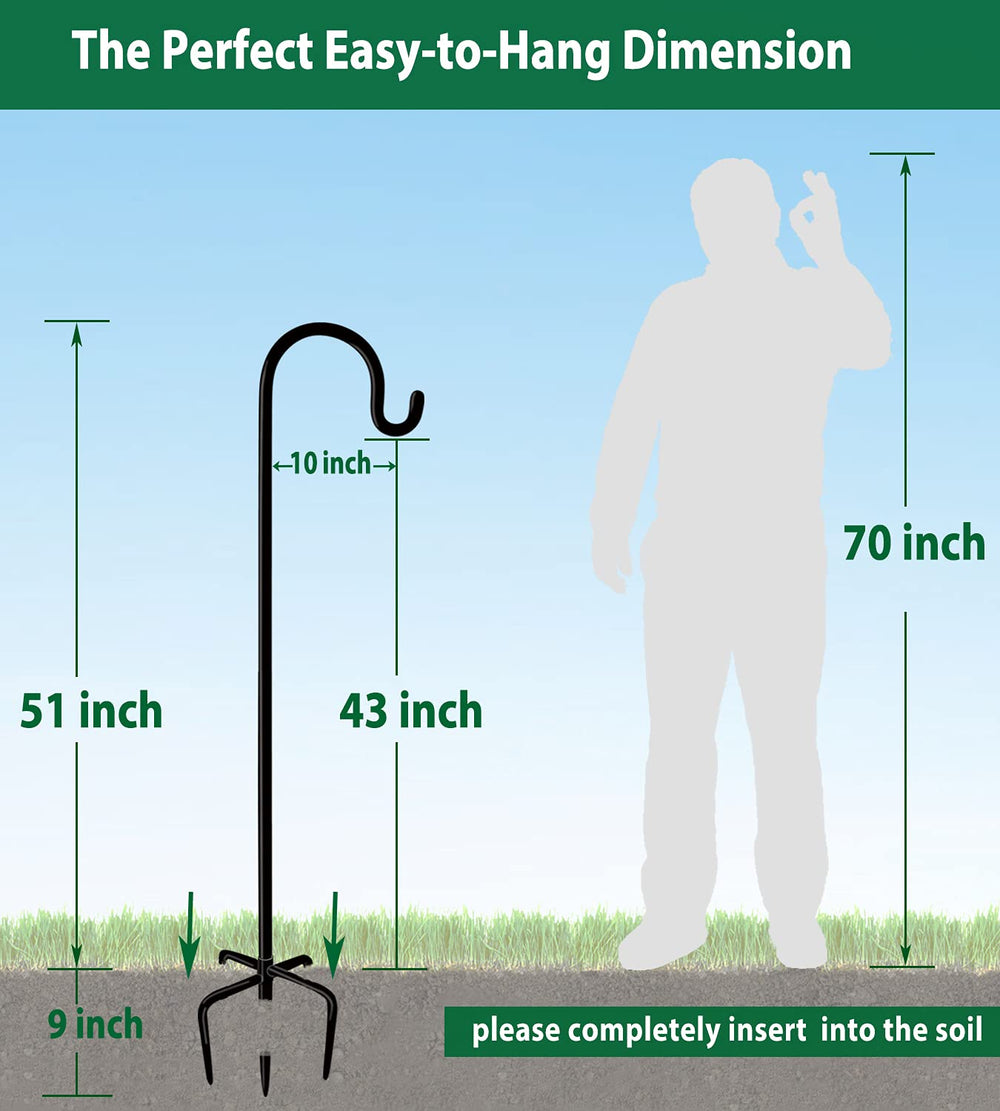 Artibear Shepherd Hook Stand showing height adjustment feature