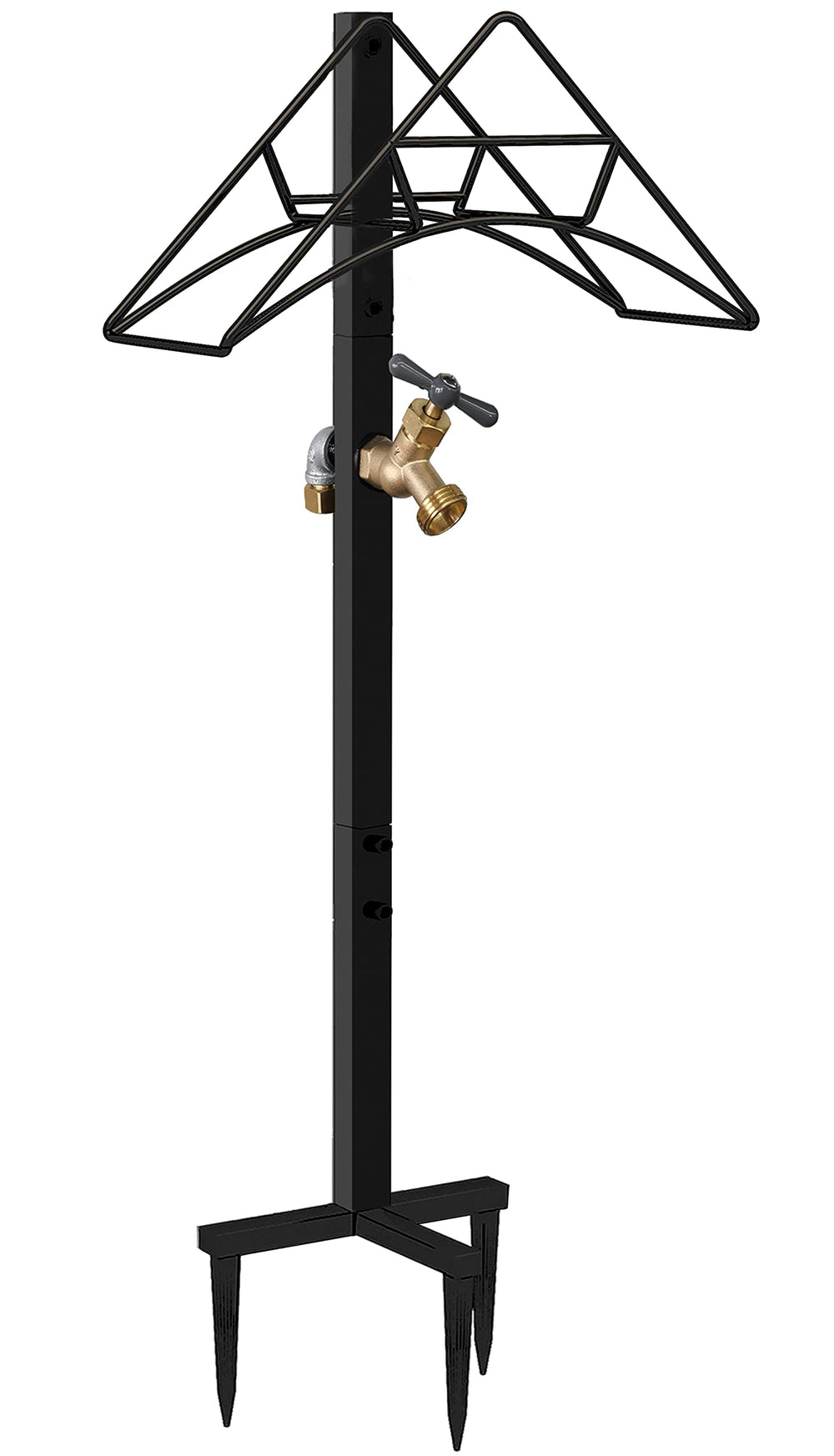 Artigarden Garden Hose Holder Stand in a garden setting