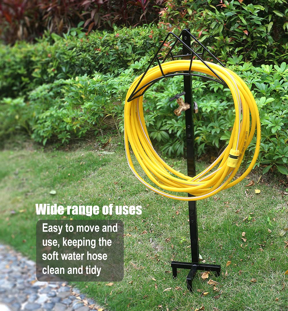Artigarden Garden Hose Holder Stand on concrete surface