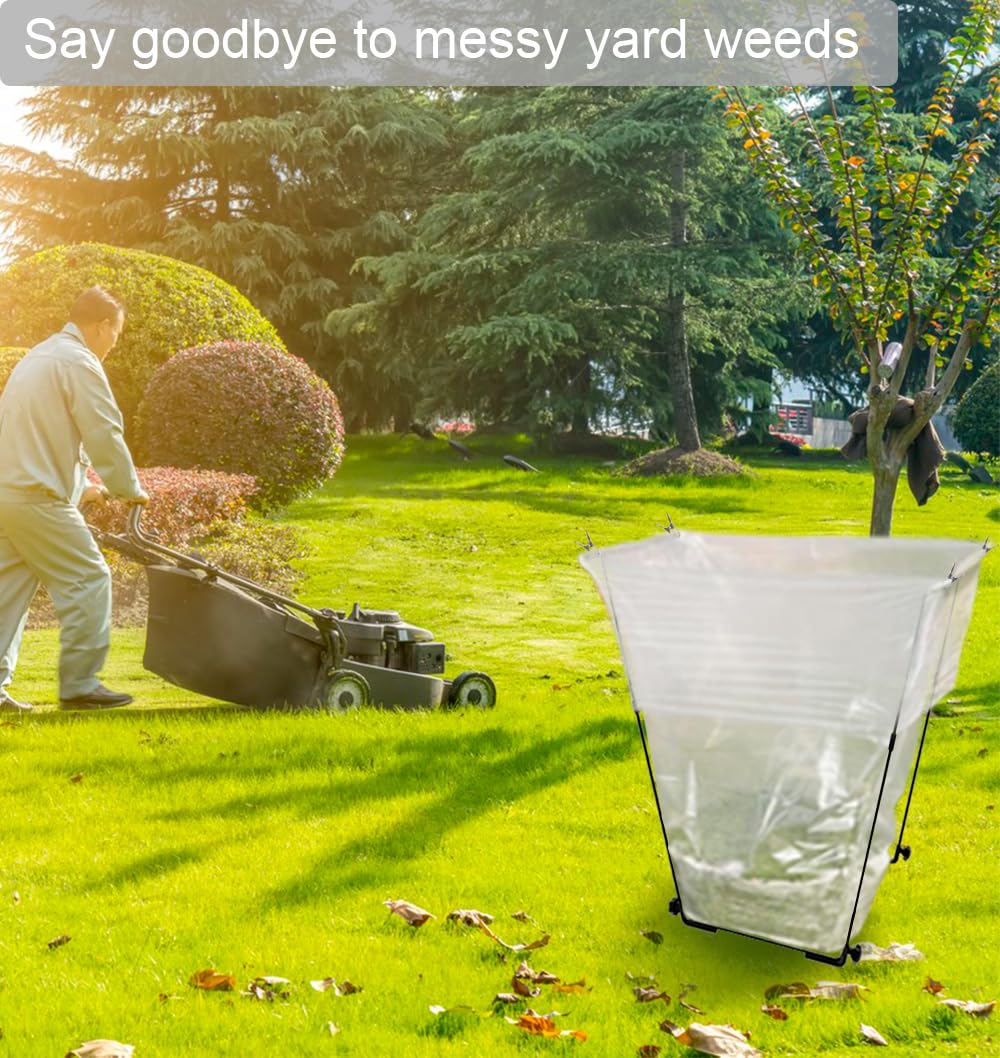 Artigarden Garden Trash Bag Holder in garden setting