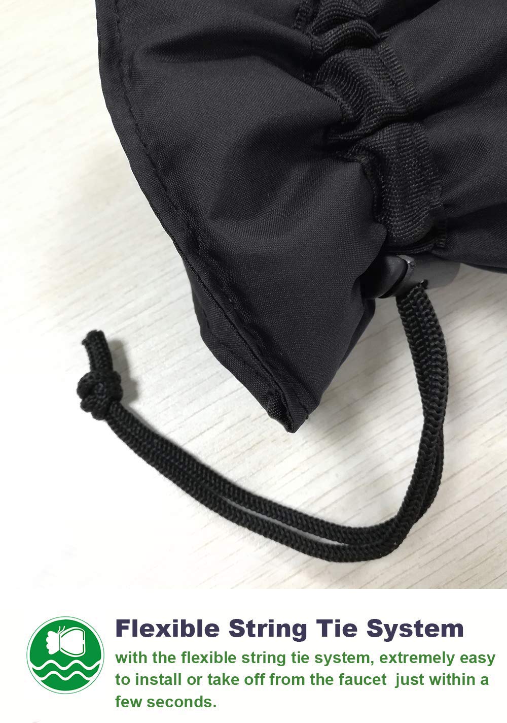 ArtiGifts faucet cover with string tie system