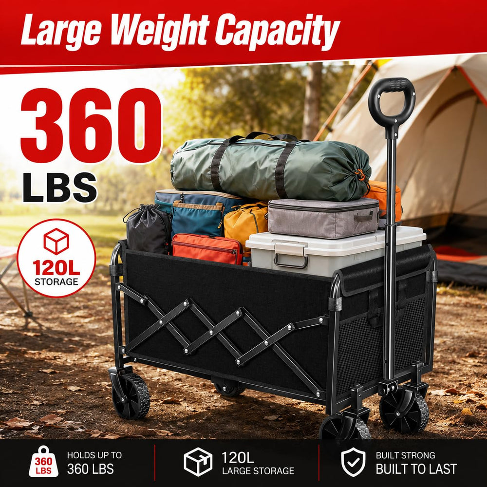 ARTIST'S DREAM Collapsible Wagon Cart in outdoor setting