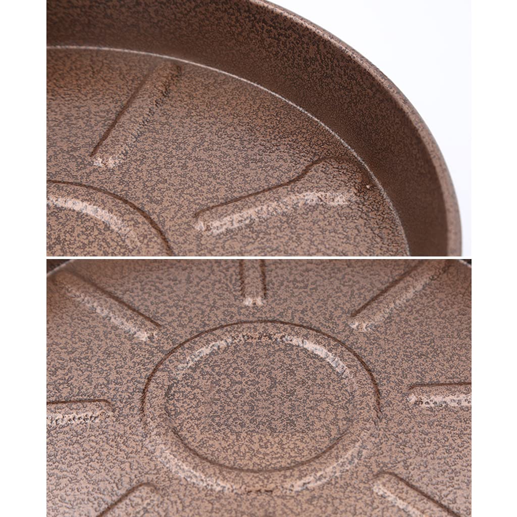 ARTLINE 14-inch round plant tray with no holes design