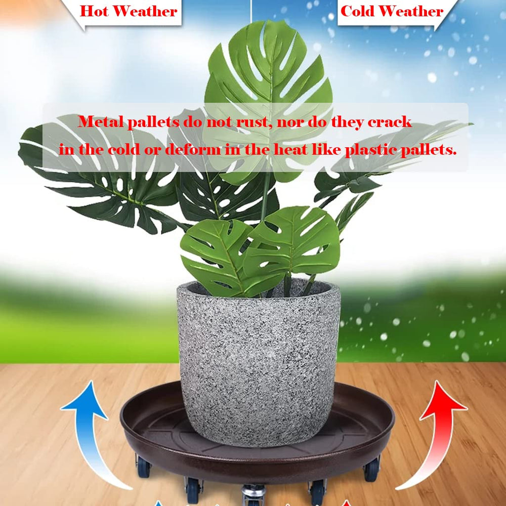 ARTLINE plant stand supporting a large potted plant