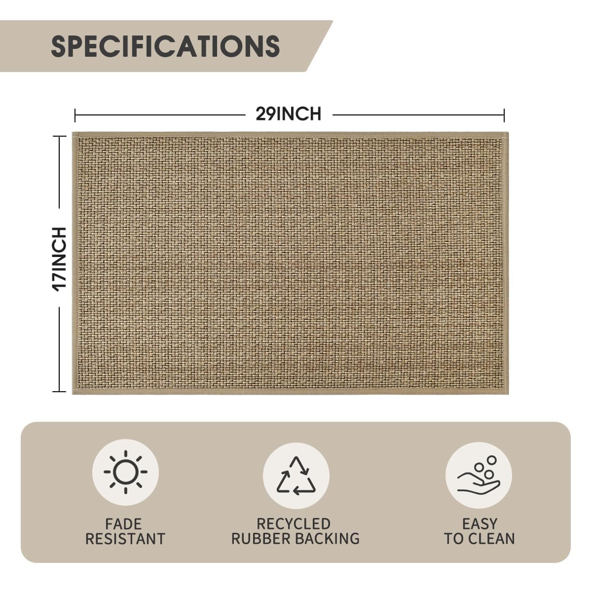 Artoid Mode Kitchen Doormat folded for storage