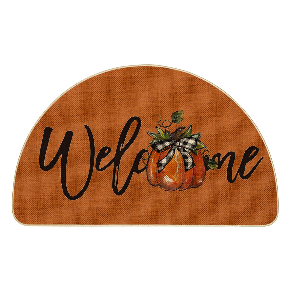 Artoid Mode Pumpkin Fall Welcome Doormat front view