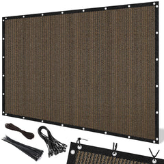 Artpuch 90% Sun Shade Cloth 10 x 10 FT mocha front view