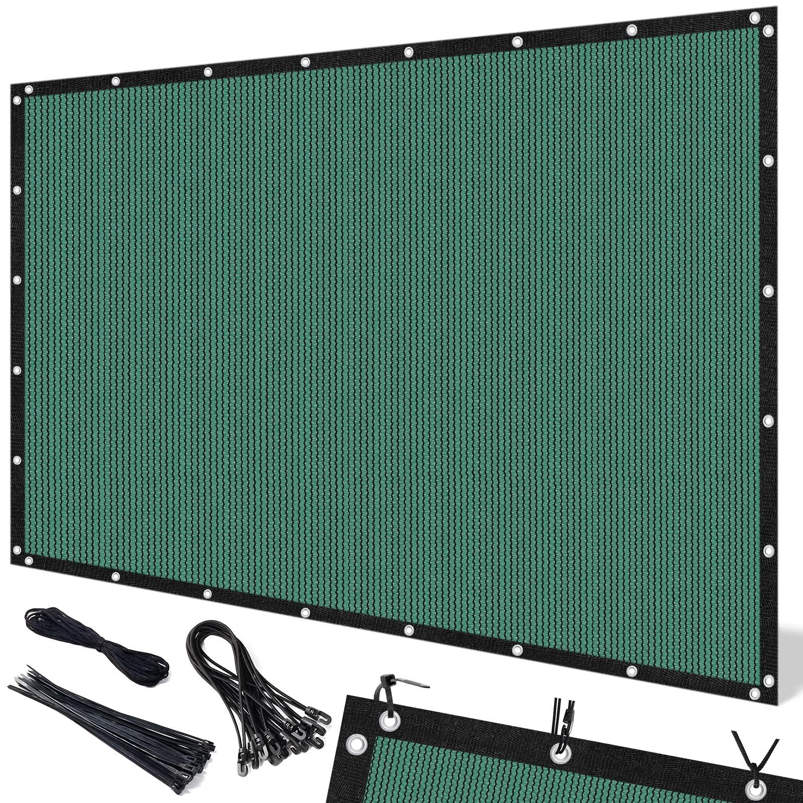 Artpuch 90% Sun Shade Cloth 8x10 FT green front view