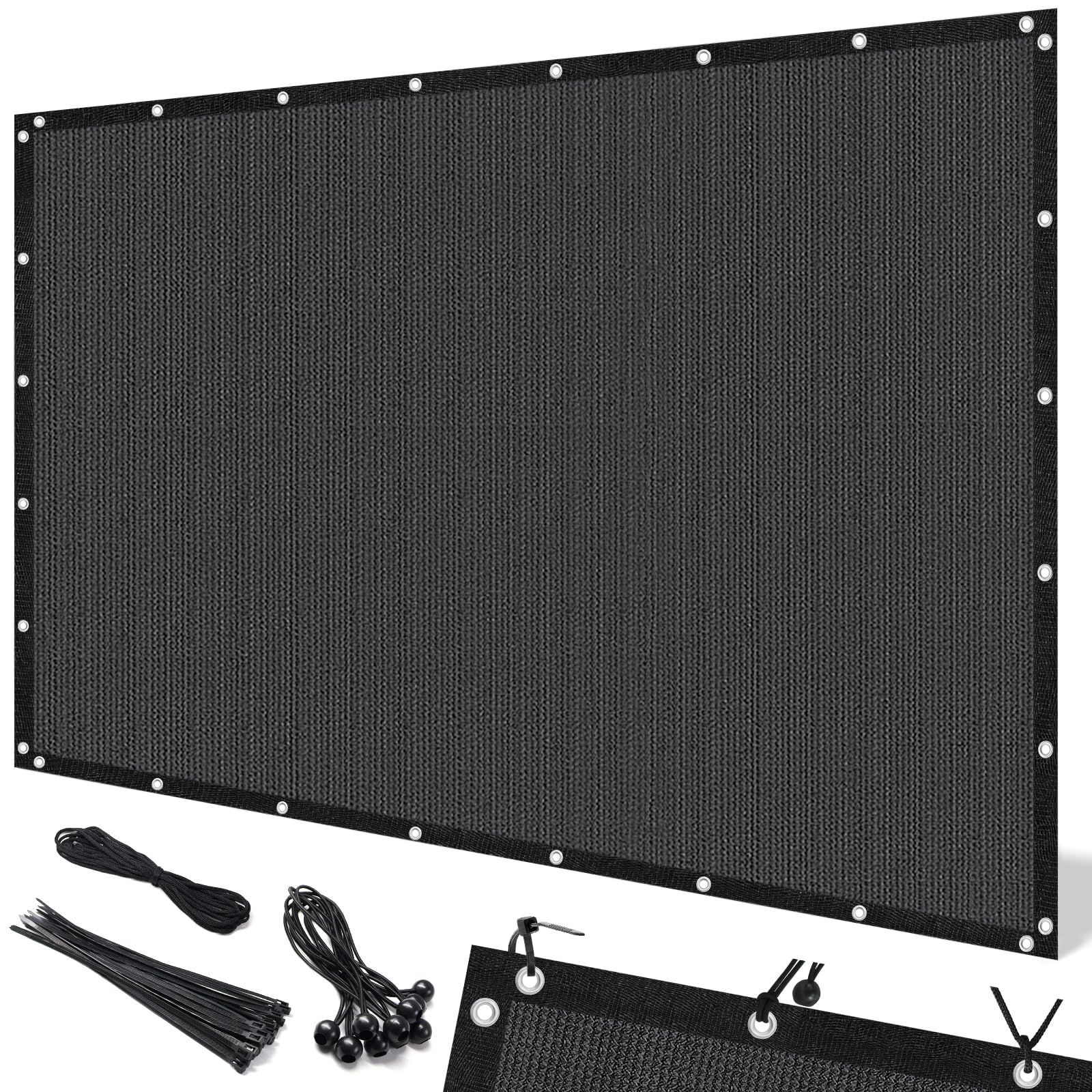 Artpuch Pergola Shade Cover 8x12 FT in Dark Grey