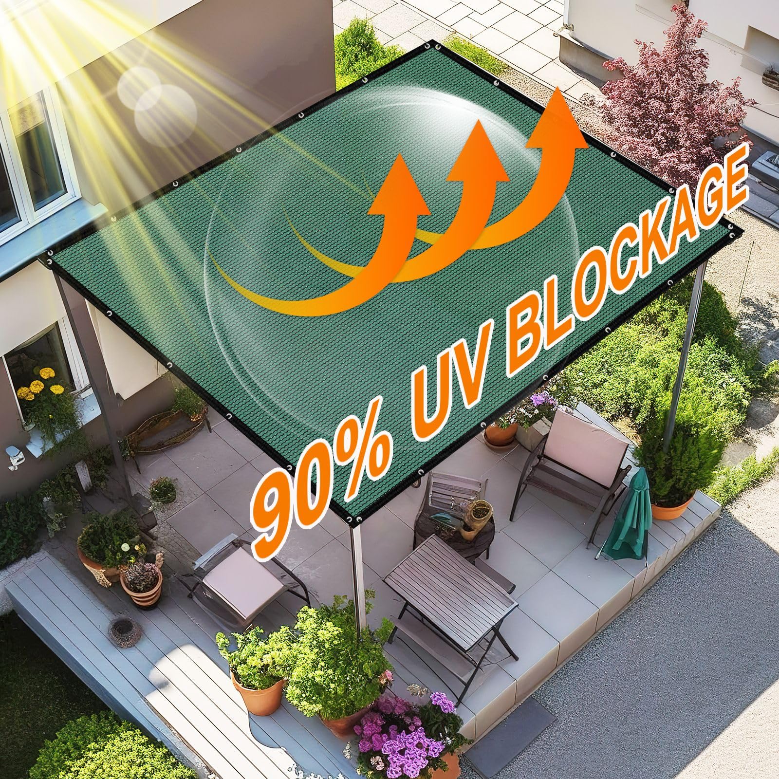 Artpuch shade cloth grommets for easy installation