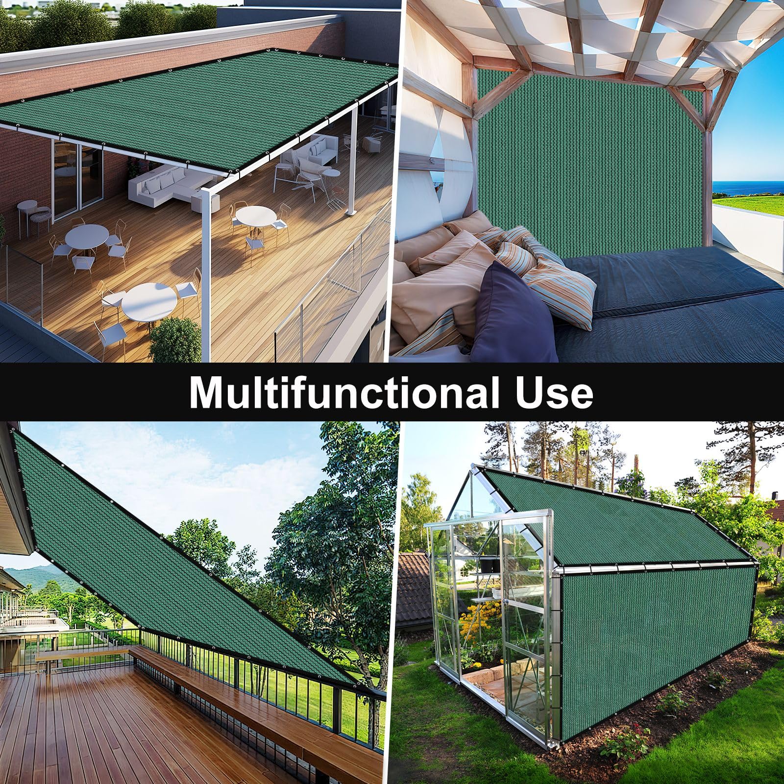 Artpuch shade cloth showing installation process
