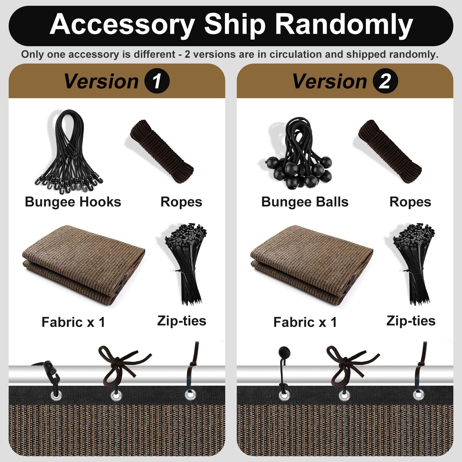 Artpuch shade cover grommets for easy installation