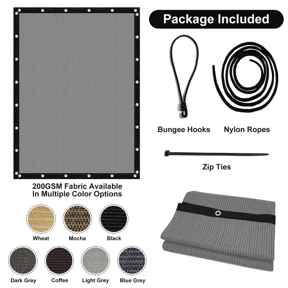 Artpuch Sun Shade Cloth in backyard setting