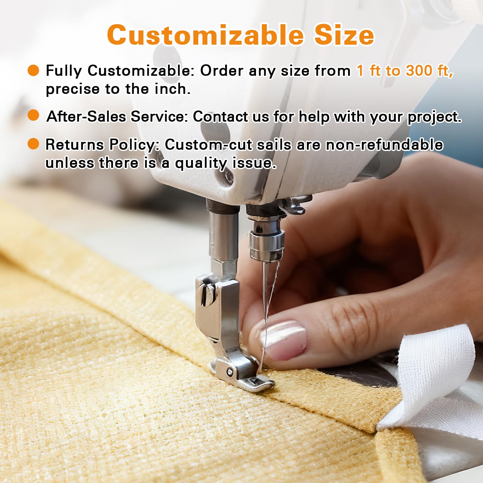 Artpuch Sun Shade Sail 10'X16' Sand with hardware kit