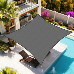 Artpuch Sun Shade Sail 16'X20' dark grey front view