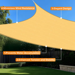 Artpuch Sun Shade Sail in a garden setting