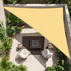 Artpuch Sun Shade Sail sand triangle front view
