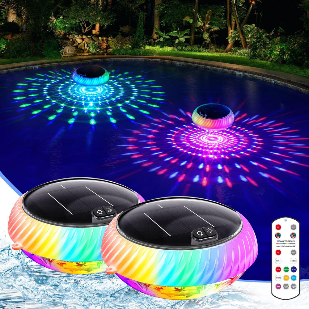 Askyli Floating Pool Lights solar multicolor front view