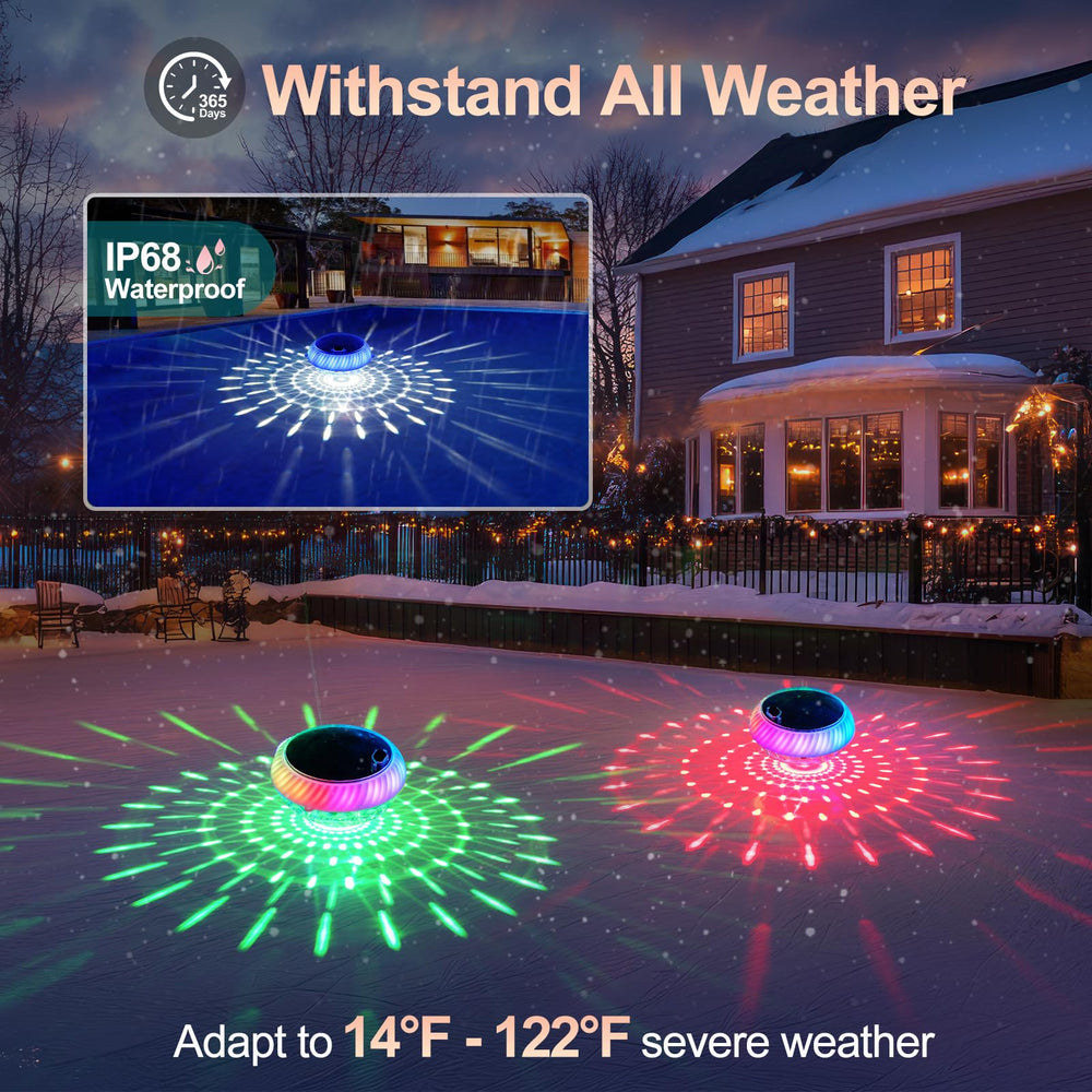 Askyli Floating Pool Lights with dynamic lighting modes