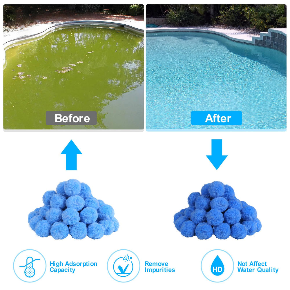 Askyli Pool Filter Balls in an aquarium setup