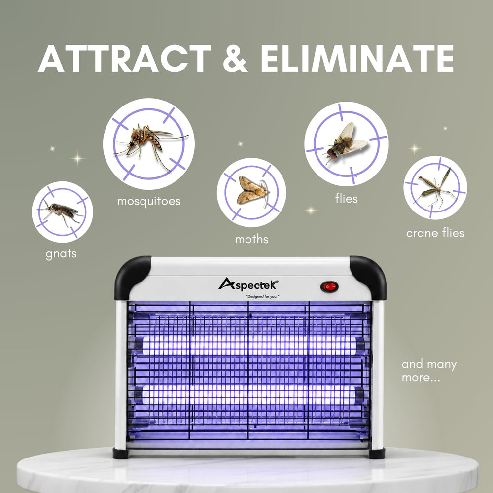 ASPECTEK Electric Bug Zapper with removable plastic tray
