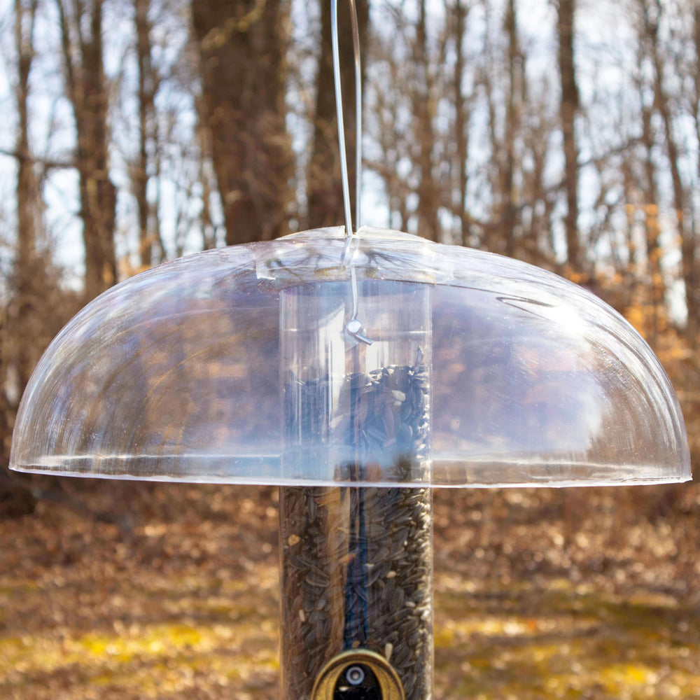 Aspects 281 Tube Top Weather Dome installed on a bird feeder