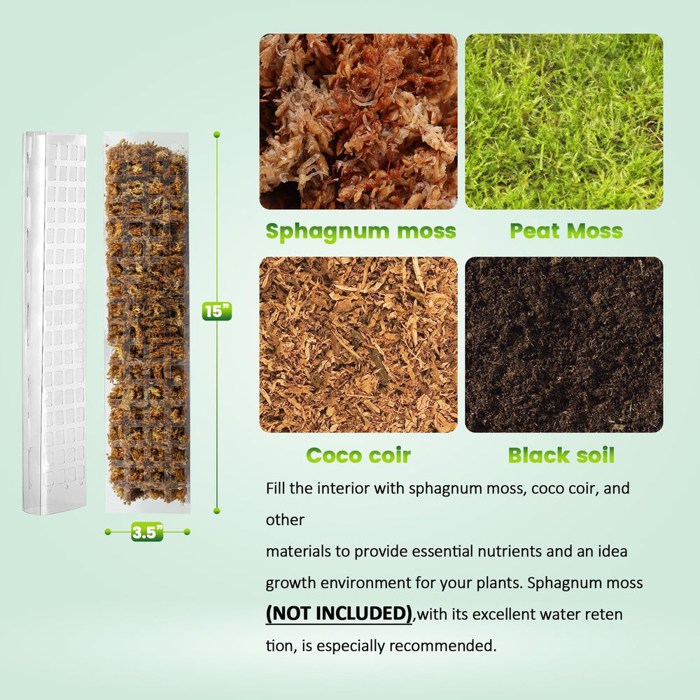 Assembled Bluepro Plastic Moss Pole for climbing plants