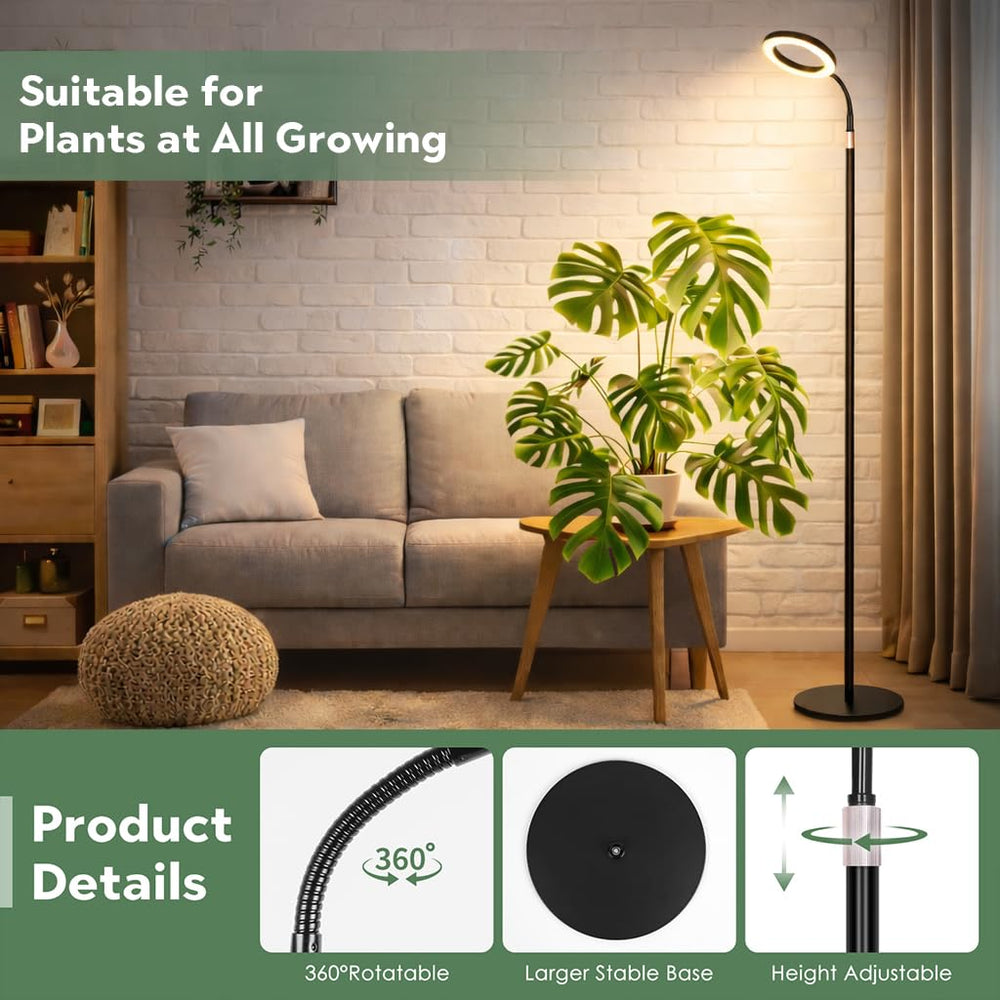 Assembled LBW Grow Light with metal base