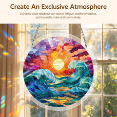 Assembled Urstand Suncatcher with sunlight casting shadows