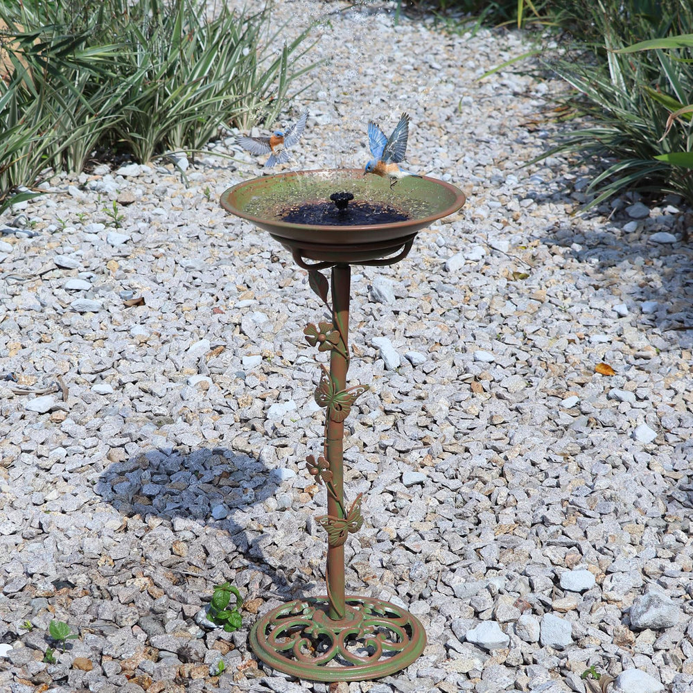 Assembly components of MNRYLKB bird bath for easy setup