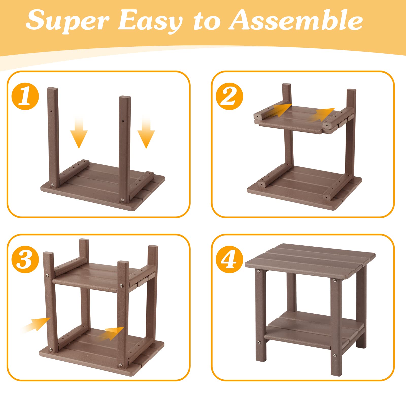 Assembly guide and installation tool included with Apolimi table