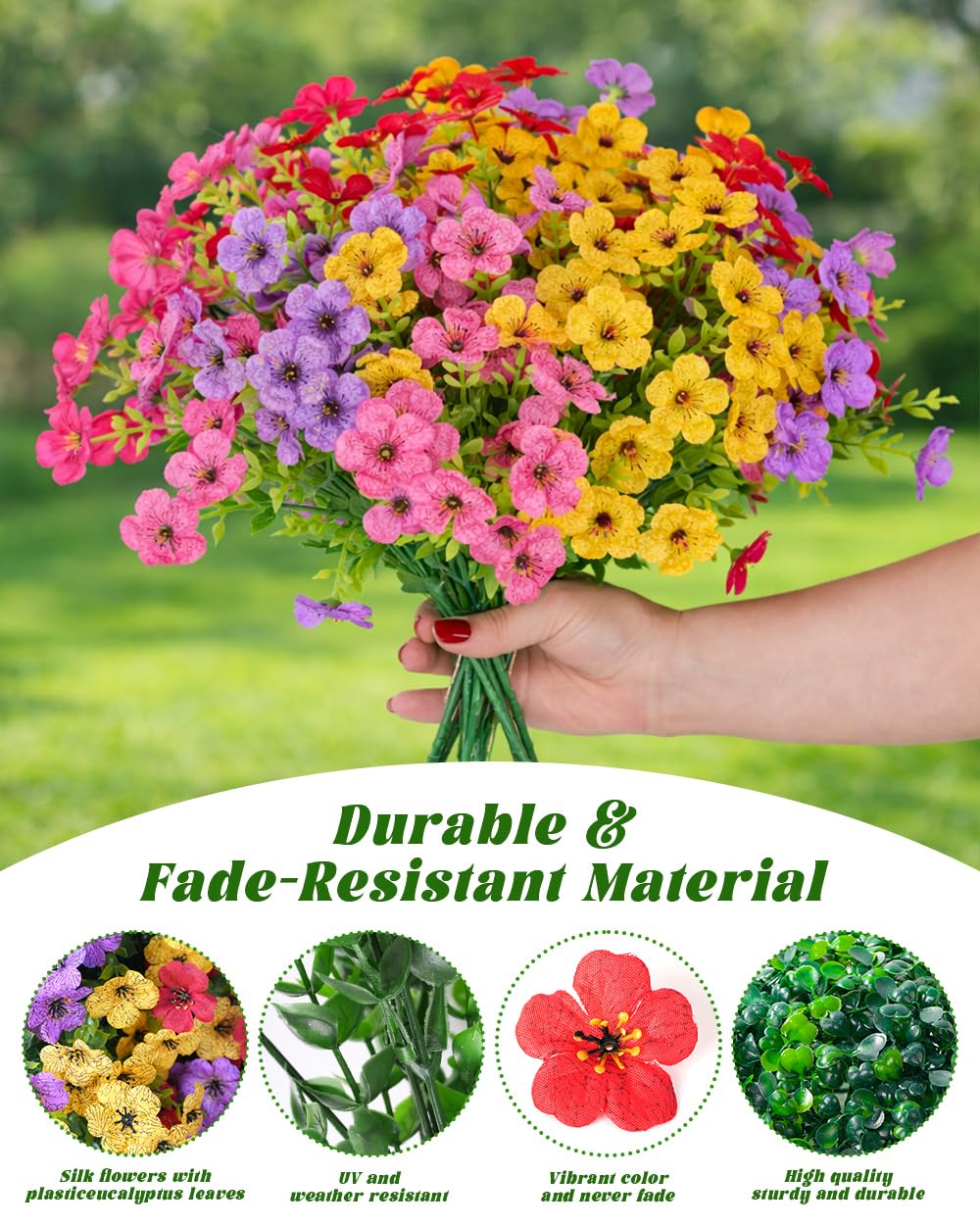 Assembly guide for TDHDIKE Faux Hanging Flowers Basket