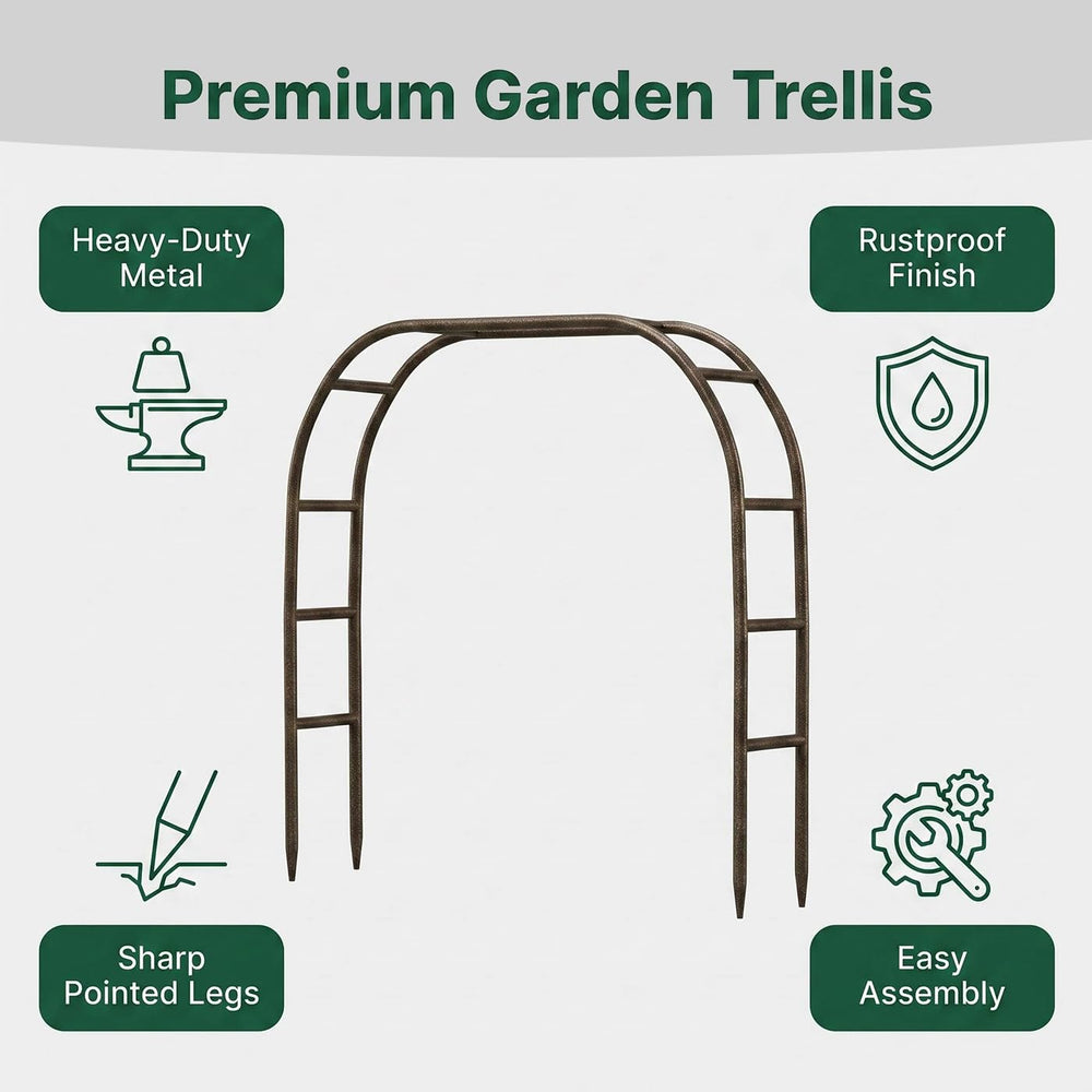 Assembly hardware included with LeJoy Garden Arch