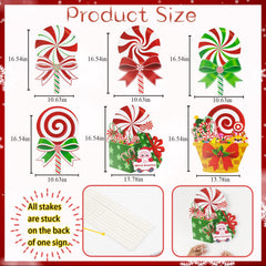Assembly instructions for GuassLee Candy Christmas Yard Signs