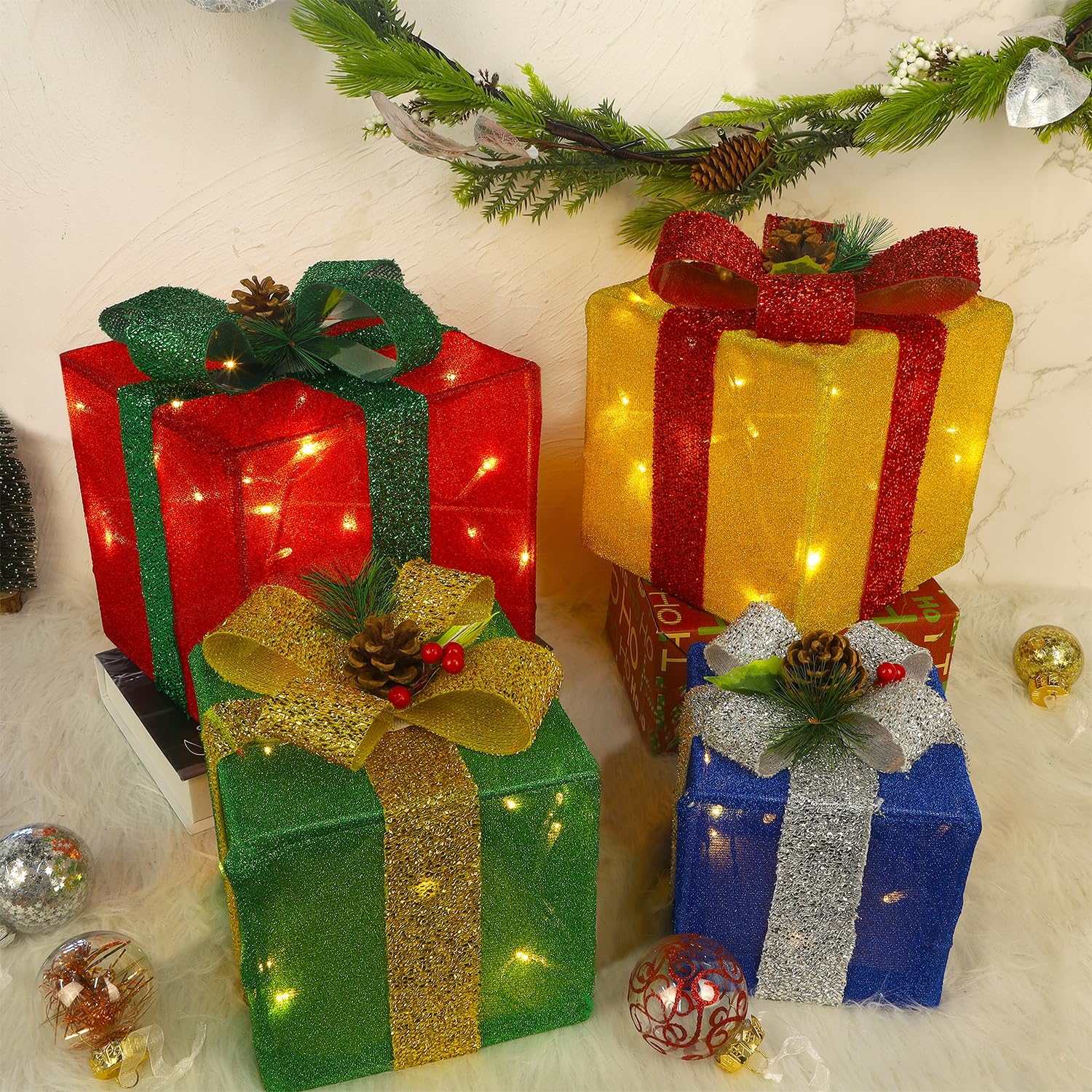 Assembly instructions for LJLNION lighted gift boxes