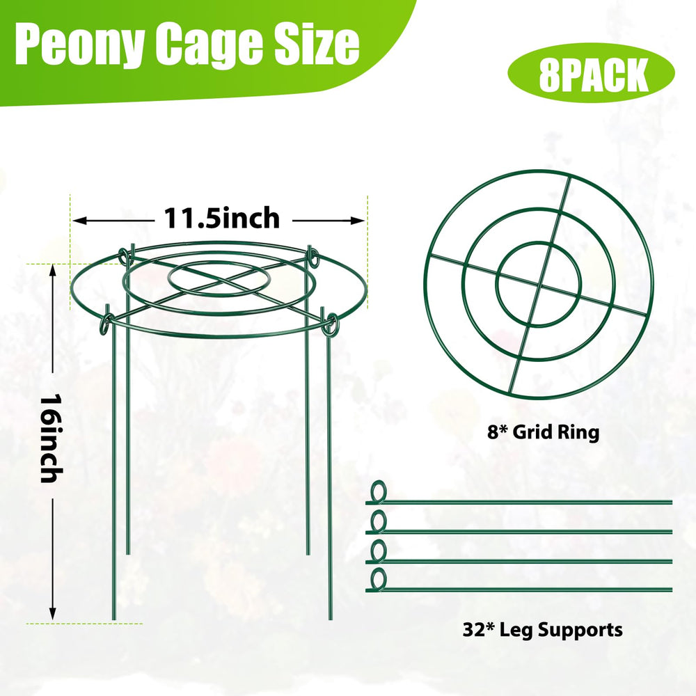 Assembly instructions for MJZ 8 pack peony support cages