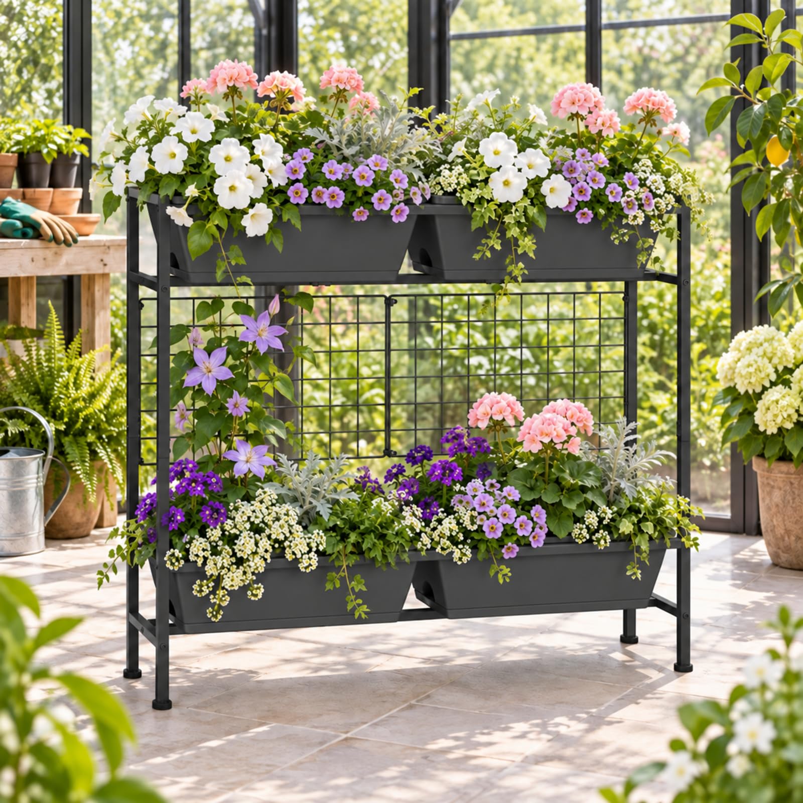 Assembly instructions for OYEAL Raised Garden Bed