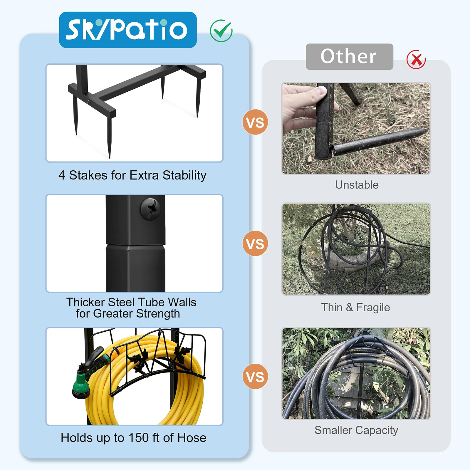 Assembly instructions for Skypatio Garden Hose Holder