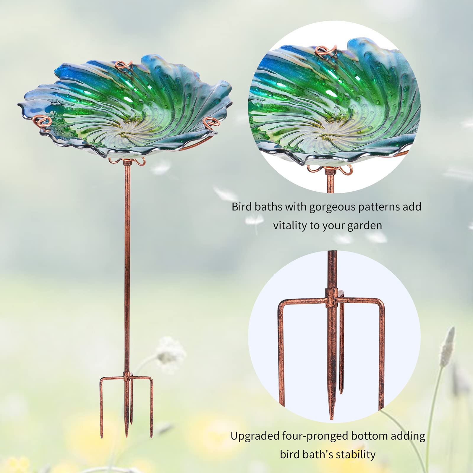 Assembly instructions for the bird bath