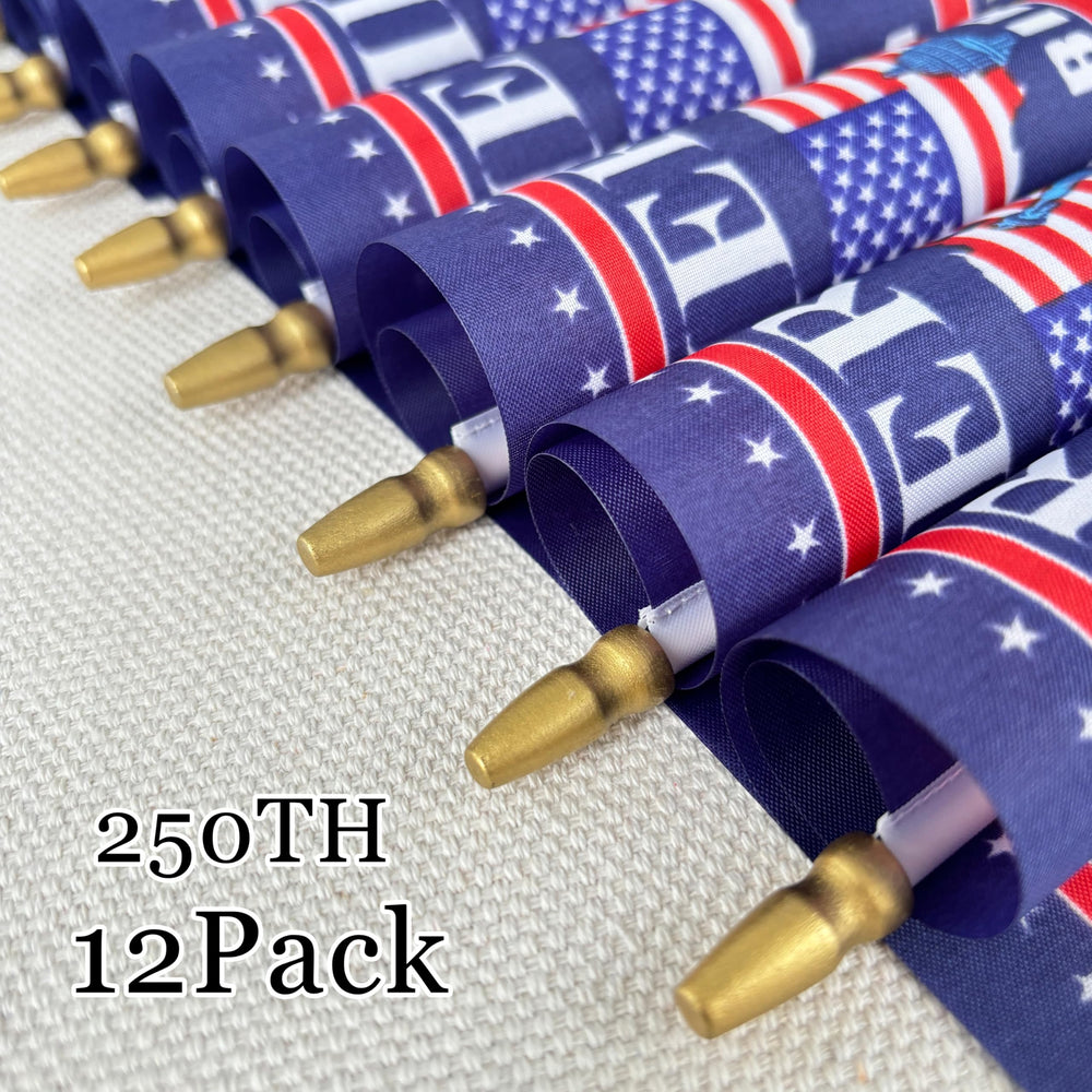 Assembly instructions for WEITBF 250th Anniversary flags