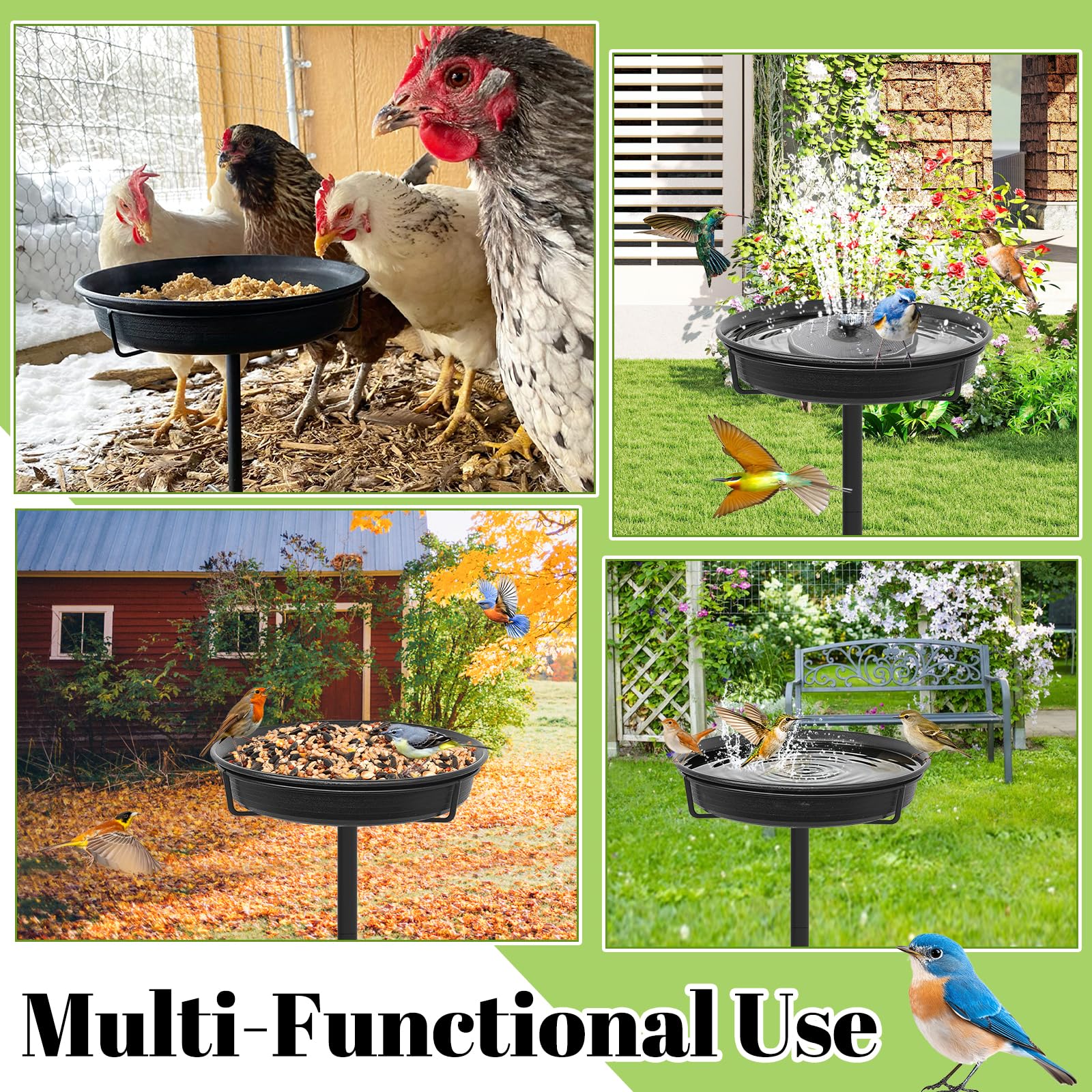 Assembly instructions for YALINKA birdbath